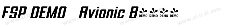 FSP DEMO   Avionic B字体转换